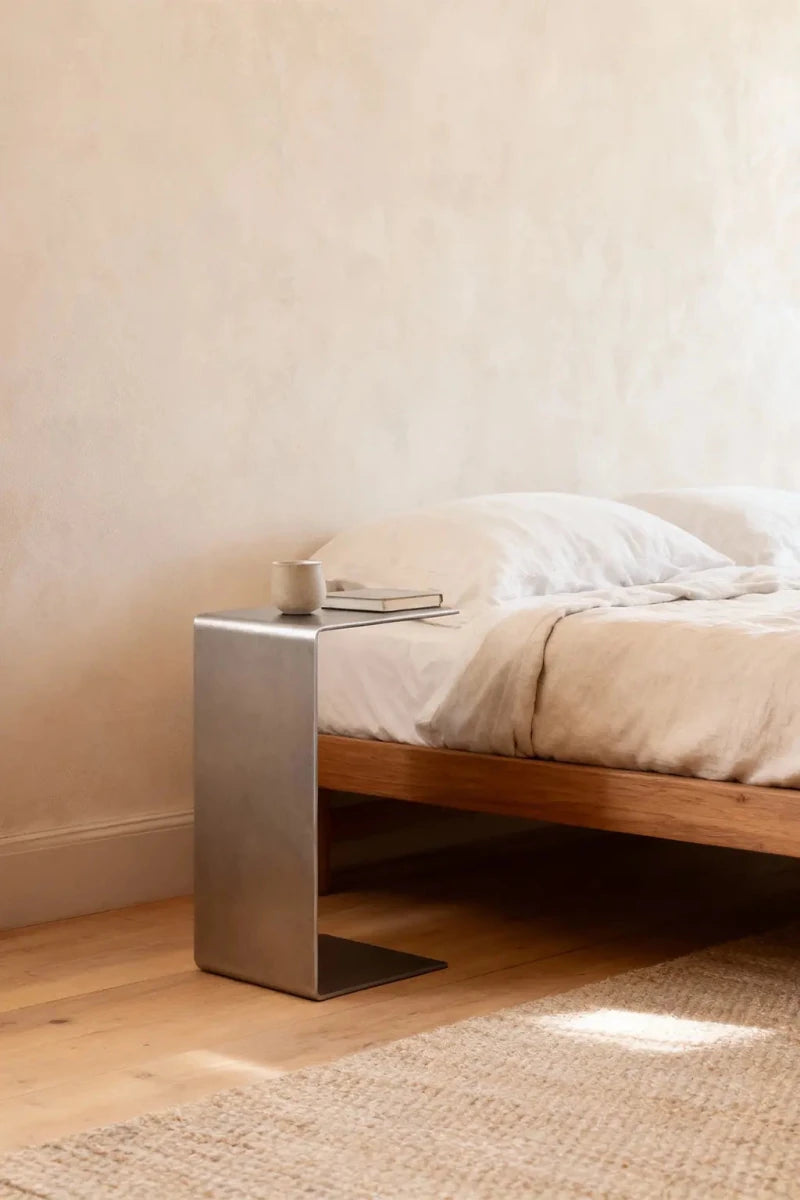 FARO_2 | Aluminum corner table, 25 cm - FRAME