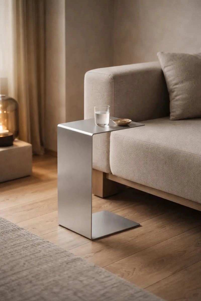 FARO_2 | Aluminum corner table, 25 cm - FRAME