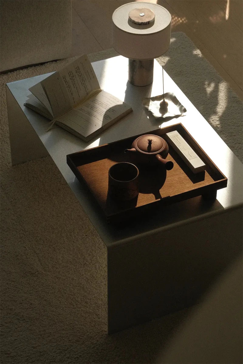 LURA_1 | Aluminum coffee table, 80 cm - RÅM